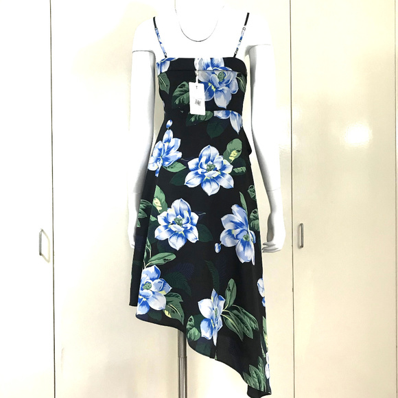 New Ted Baker fluted asymmetrical Floral dress - Picture 4 of 8